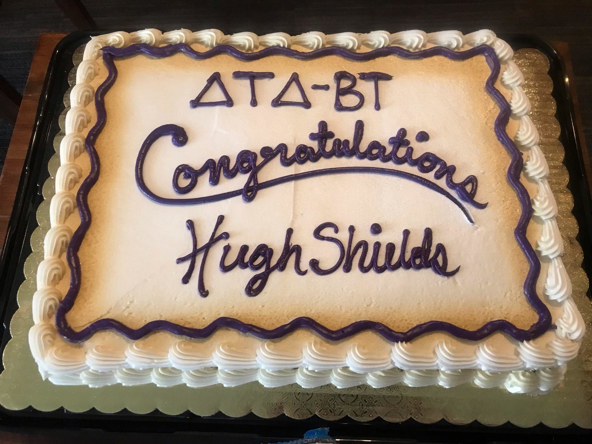 Delt Congratulations Cake